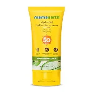 Mamaearth HydraGel Sunscreen | SPF 50 & PA++++ Sun Protection - 50 ml