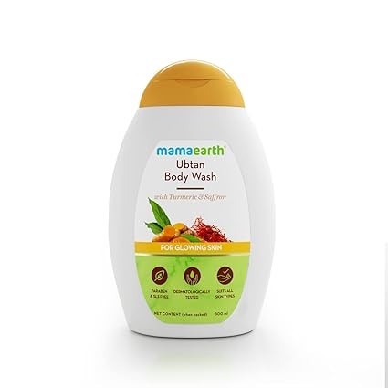 MAMAEARTH Ubtan Body Wash for Glowing Skin - 300 ml