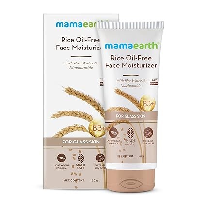 MAMAEARTH Rice Water Oil Free Face Moisturizer - 80 gm