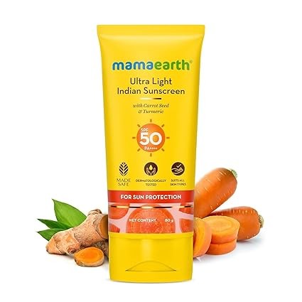 Mamaearth Ultra Light SPF 50 Sunscreen with PA++++ - 80 gm