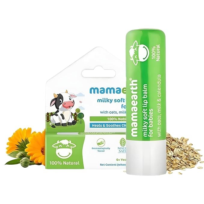 Mamaearth Milky Soft Lip Balm for Babies - 4 gm