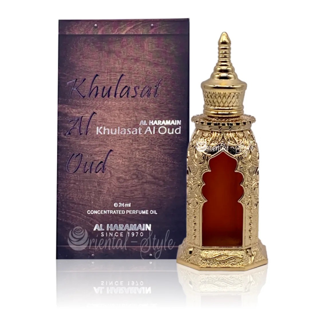 Al Haramain Khulasat Al Oud Attar 15ml - Fardin Shop BD